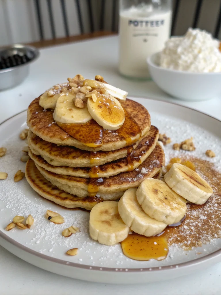 Pancakes protéinés à la banane