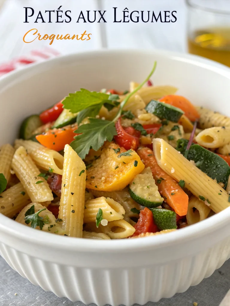 Pâtes aux légumes croquants