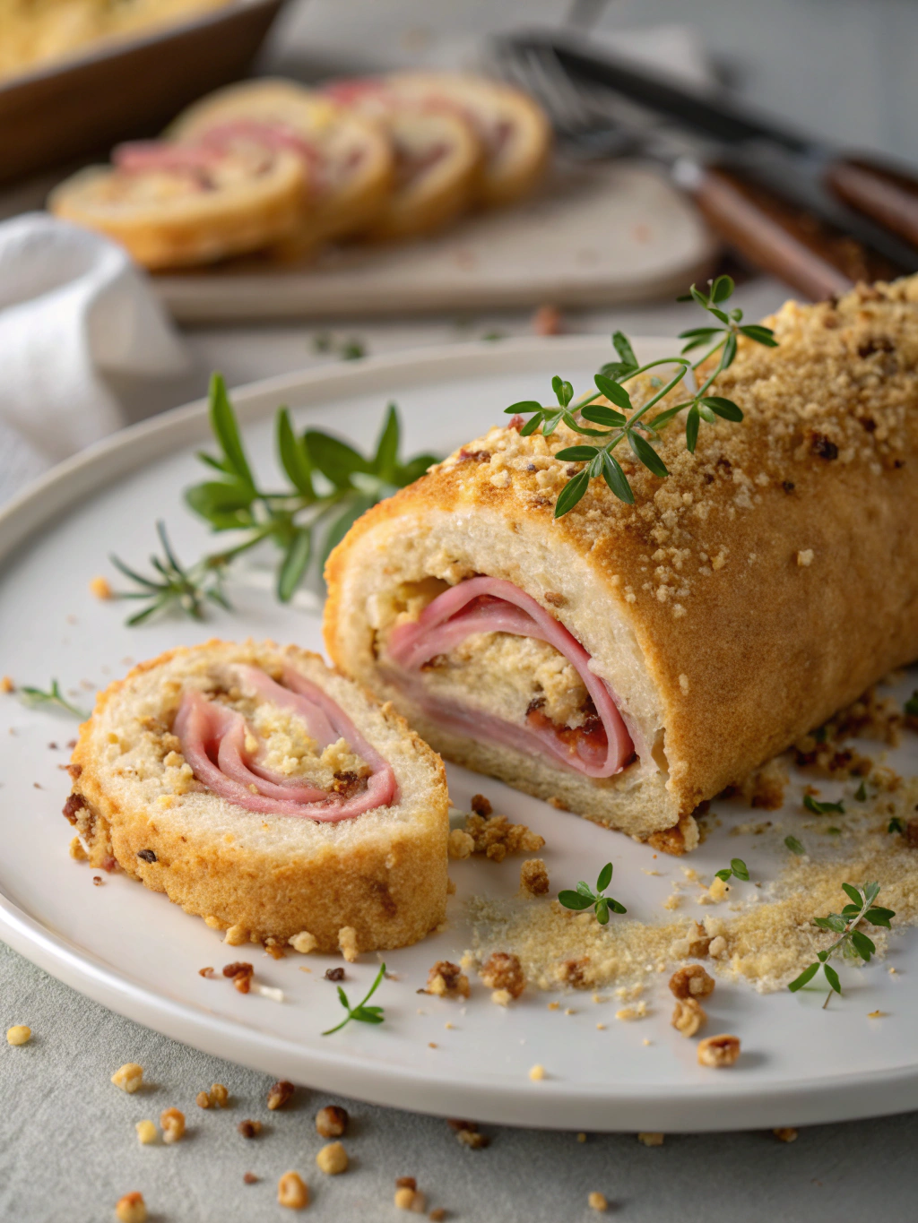 Roulé apéritif jambon-fromage