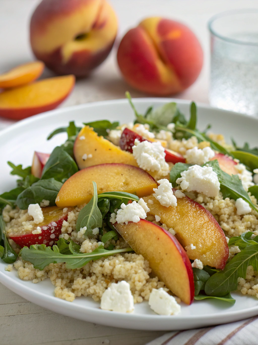 Salade quinoa feta et nectarine
