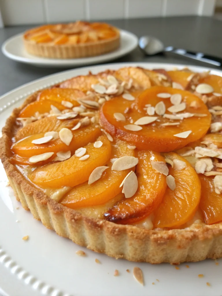 Tarte aux abricots amandine