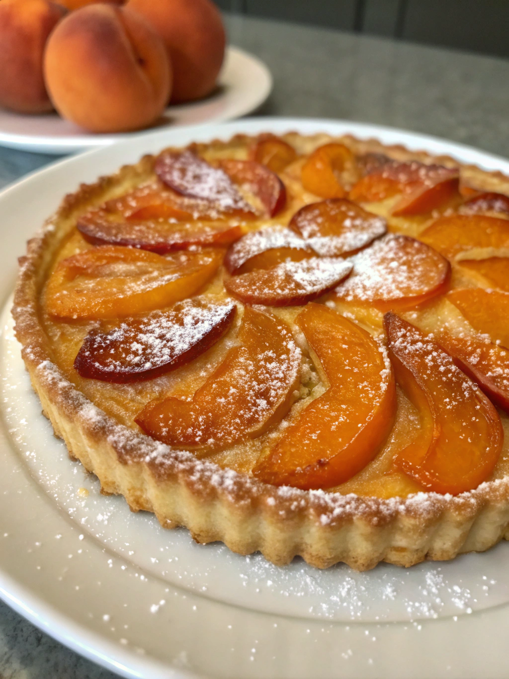 Tarte aux abricots fondante