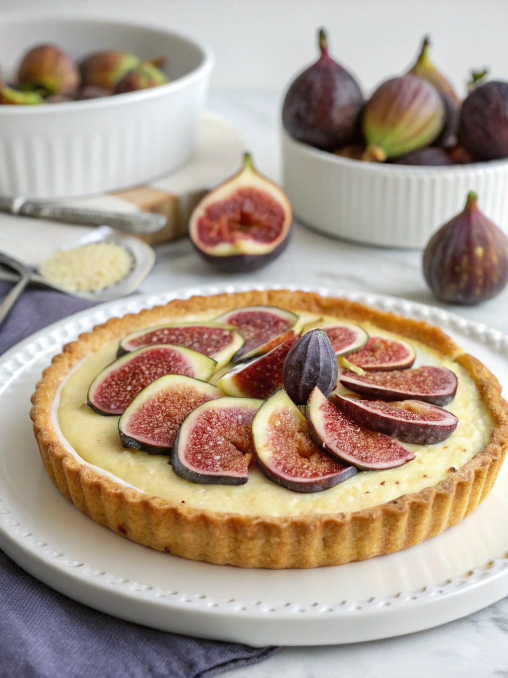 Tarte aux figues fraîches