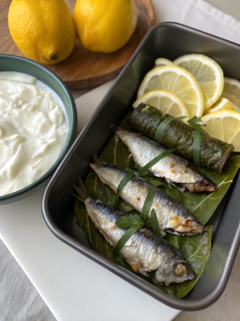Wraps sardines yaourt citron