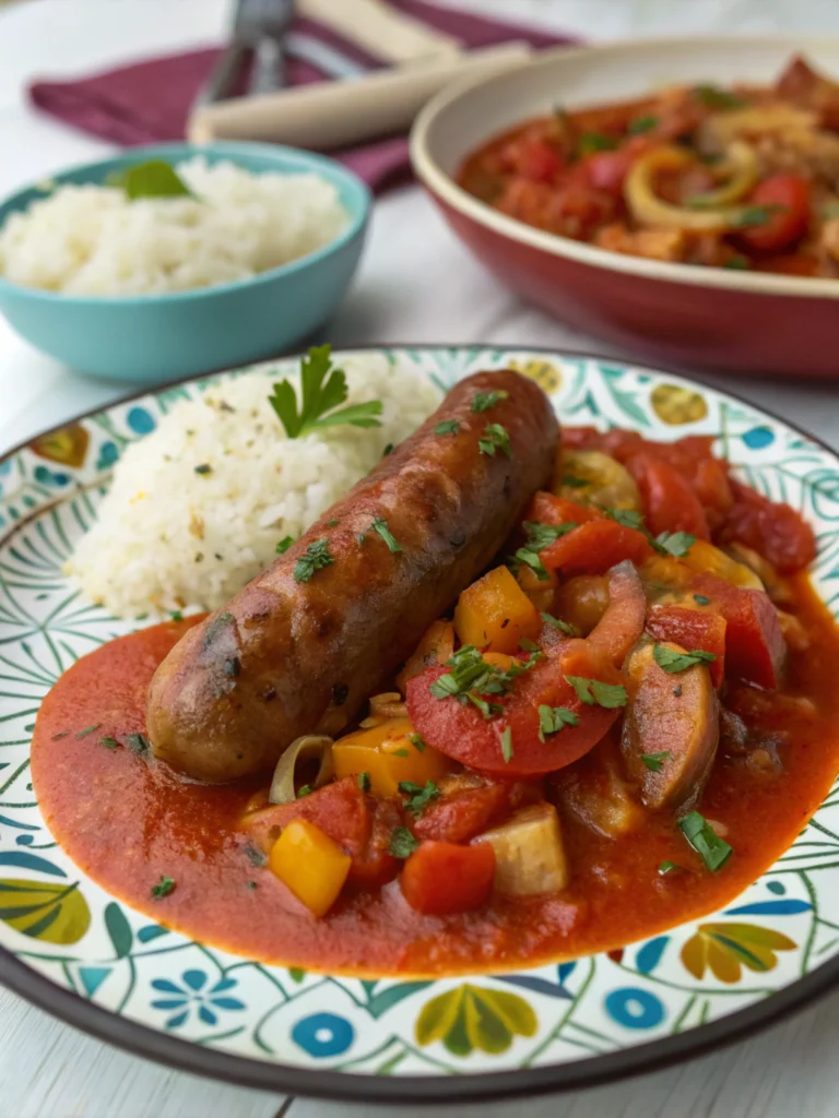 recette rougail saucisse facile