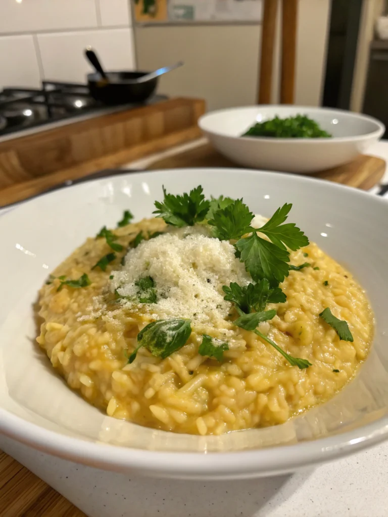 risotto au parmesan facile