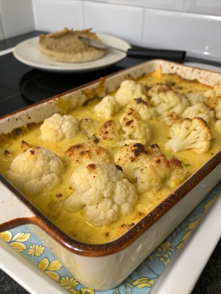 Gratin de chou-fleur au curry
