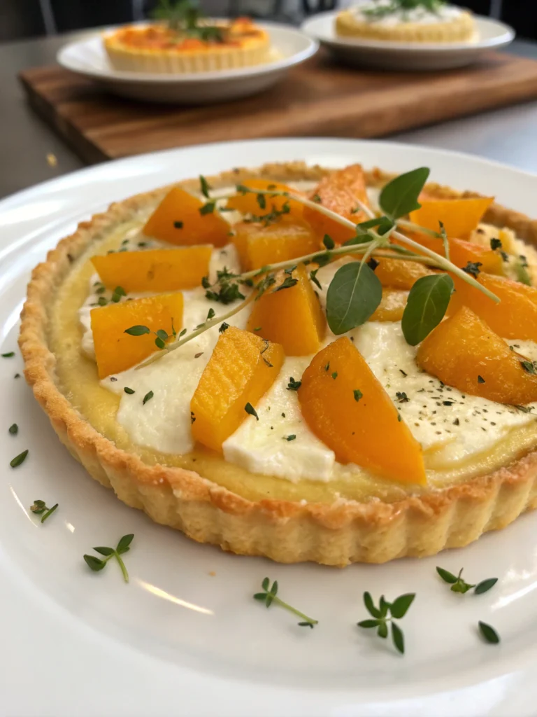 Tarte fine butternut ricotta
