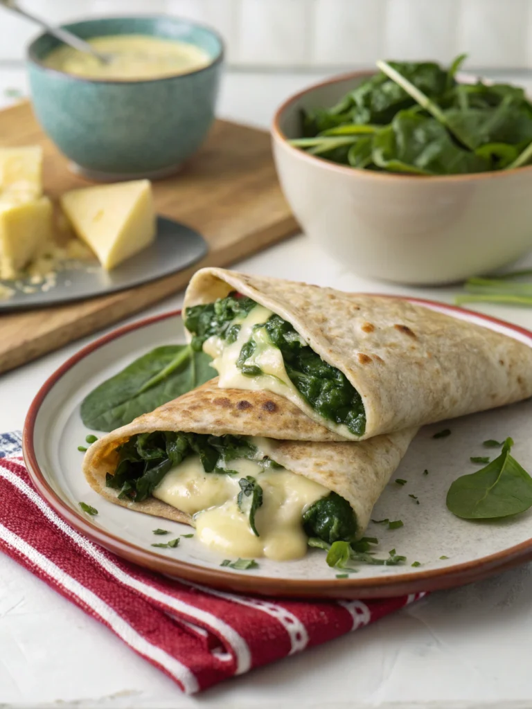 Wrap raclette épinards