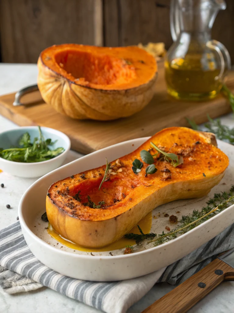 courge butternut au four