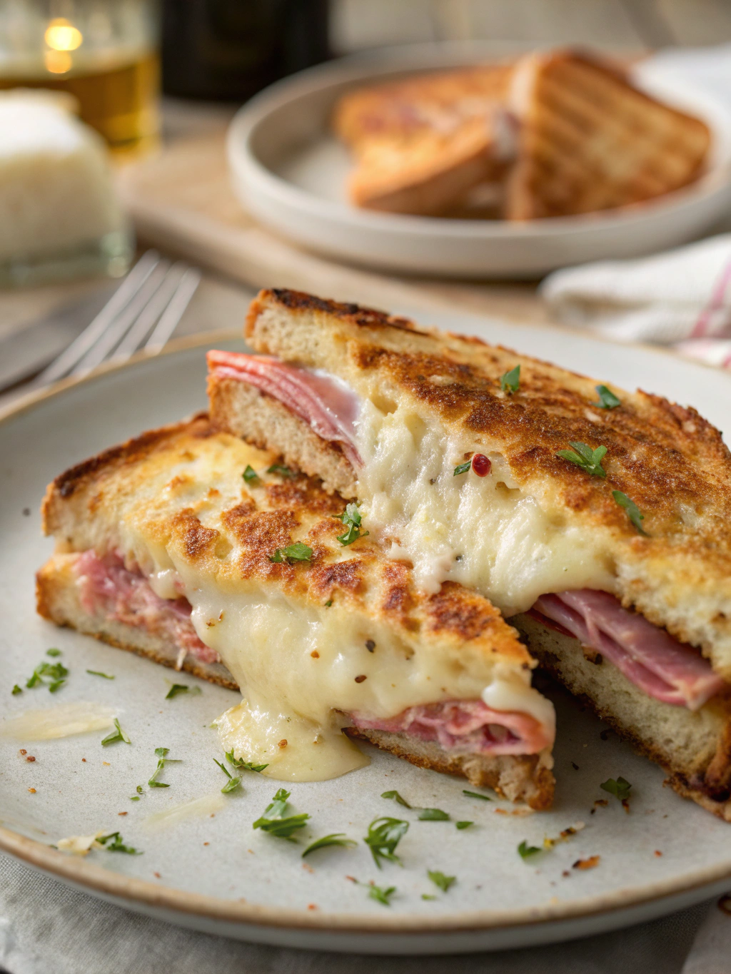 croque-monsieur au four