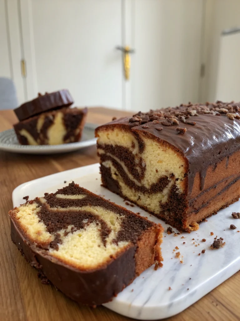 gâteau marbré au chocolat