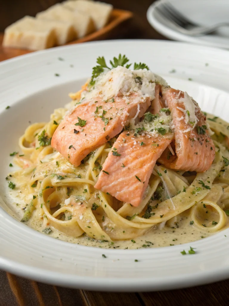pasta au saumon crémeux