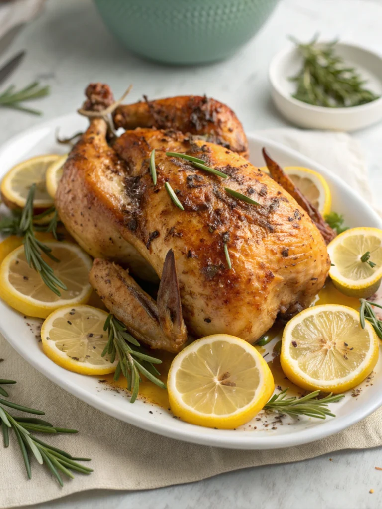 poulet rôti au citron
