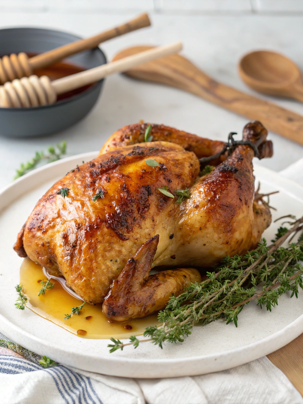 poulet rôti au miel