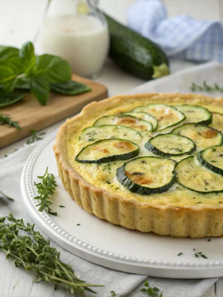 quiche aux courgettes