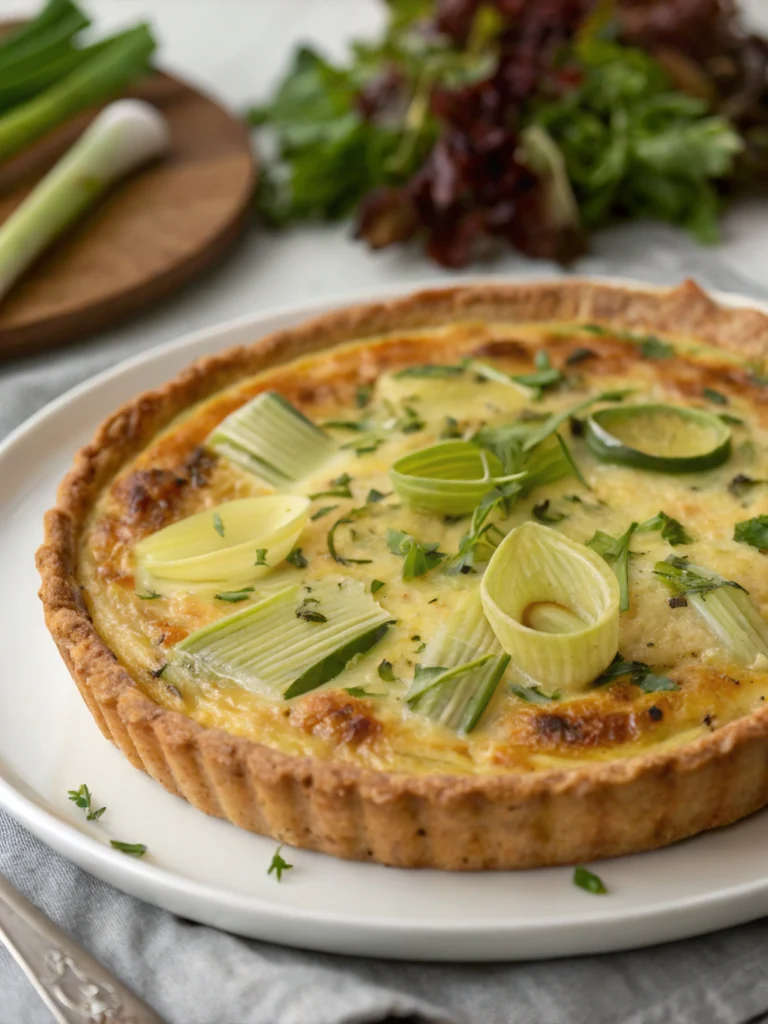 quiche aux poireaux