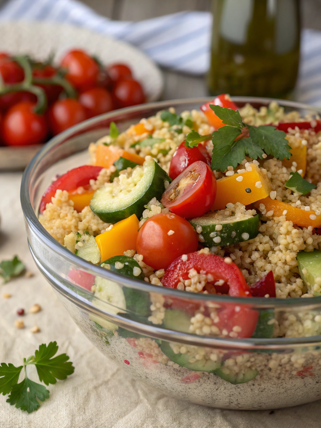 salade de quinoa aux légumes