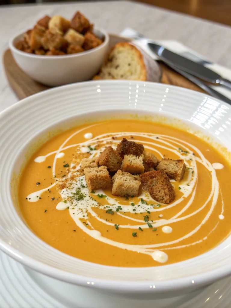 soupe de potimarron crémeuse