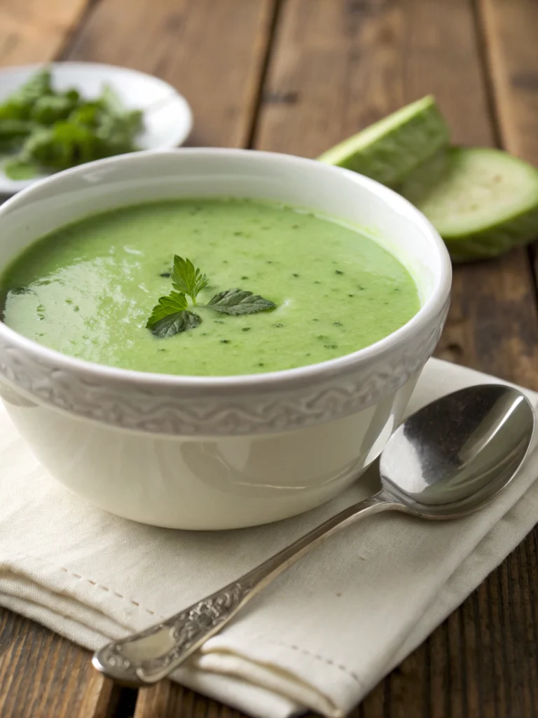soupe froide au concombre
