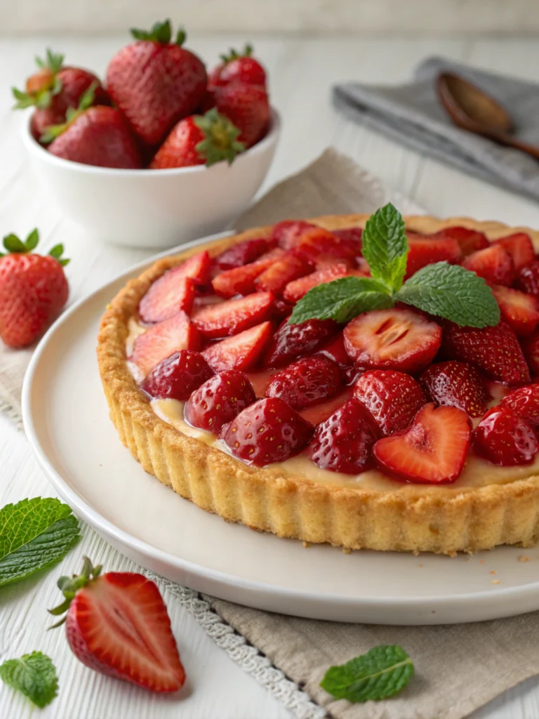 tarte aux fraises