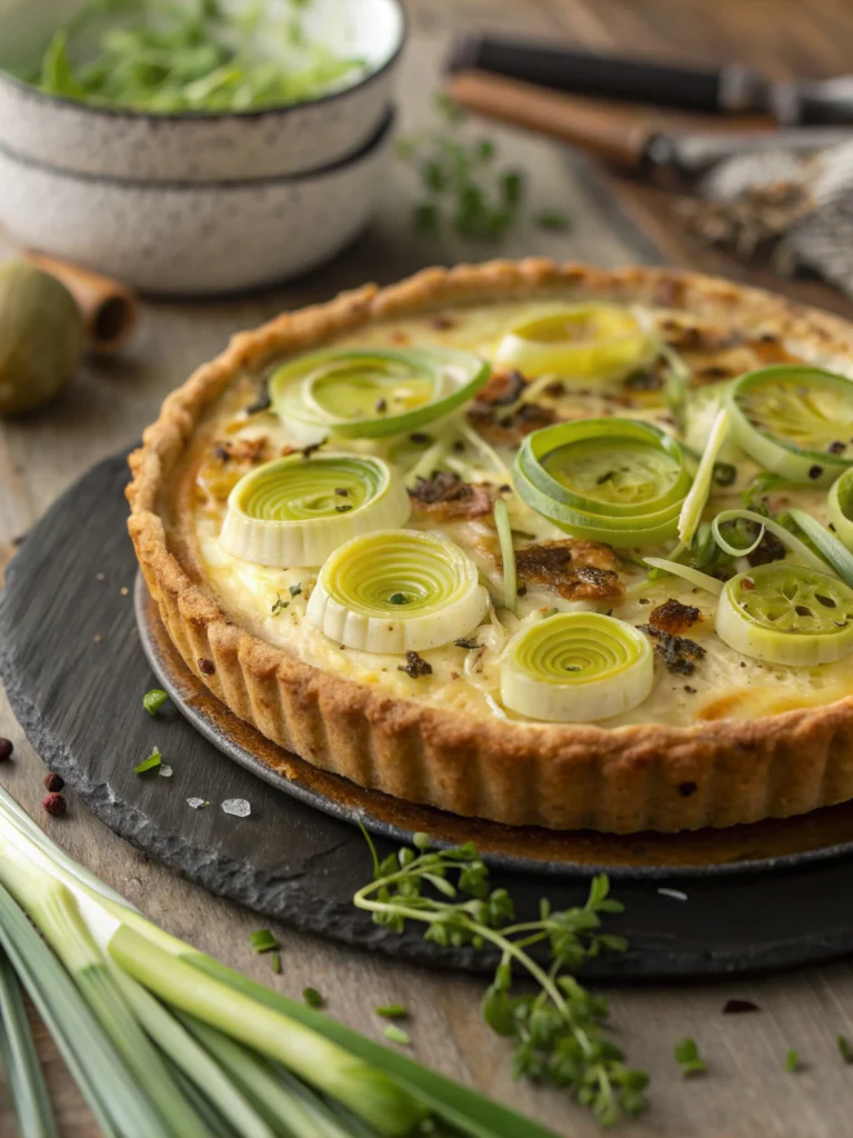 tarte aux poireaux