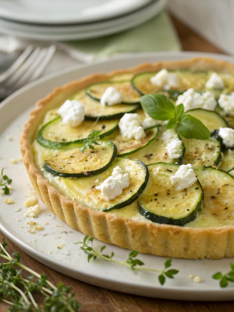 tarte salée courgette chèvre