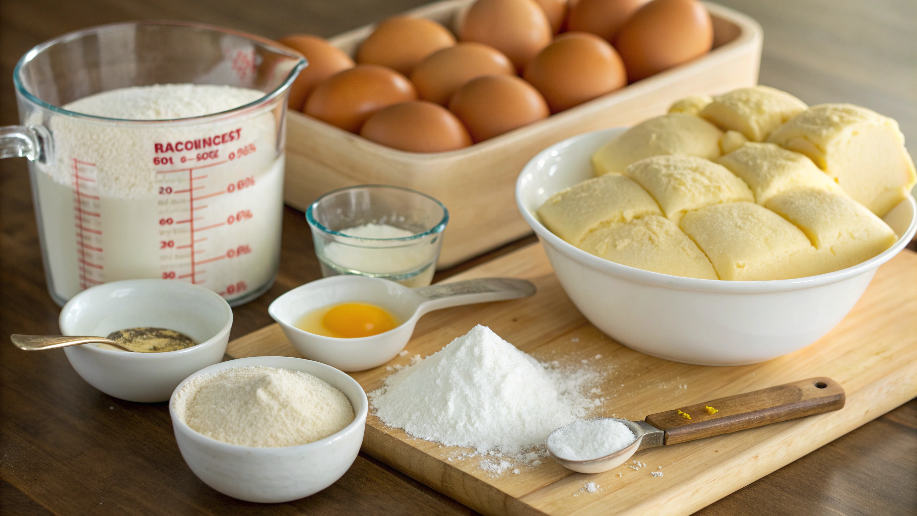 Ingrédients pour brioche maison moelleuse
