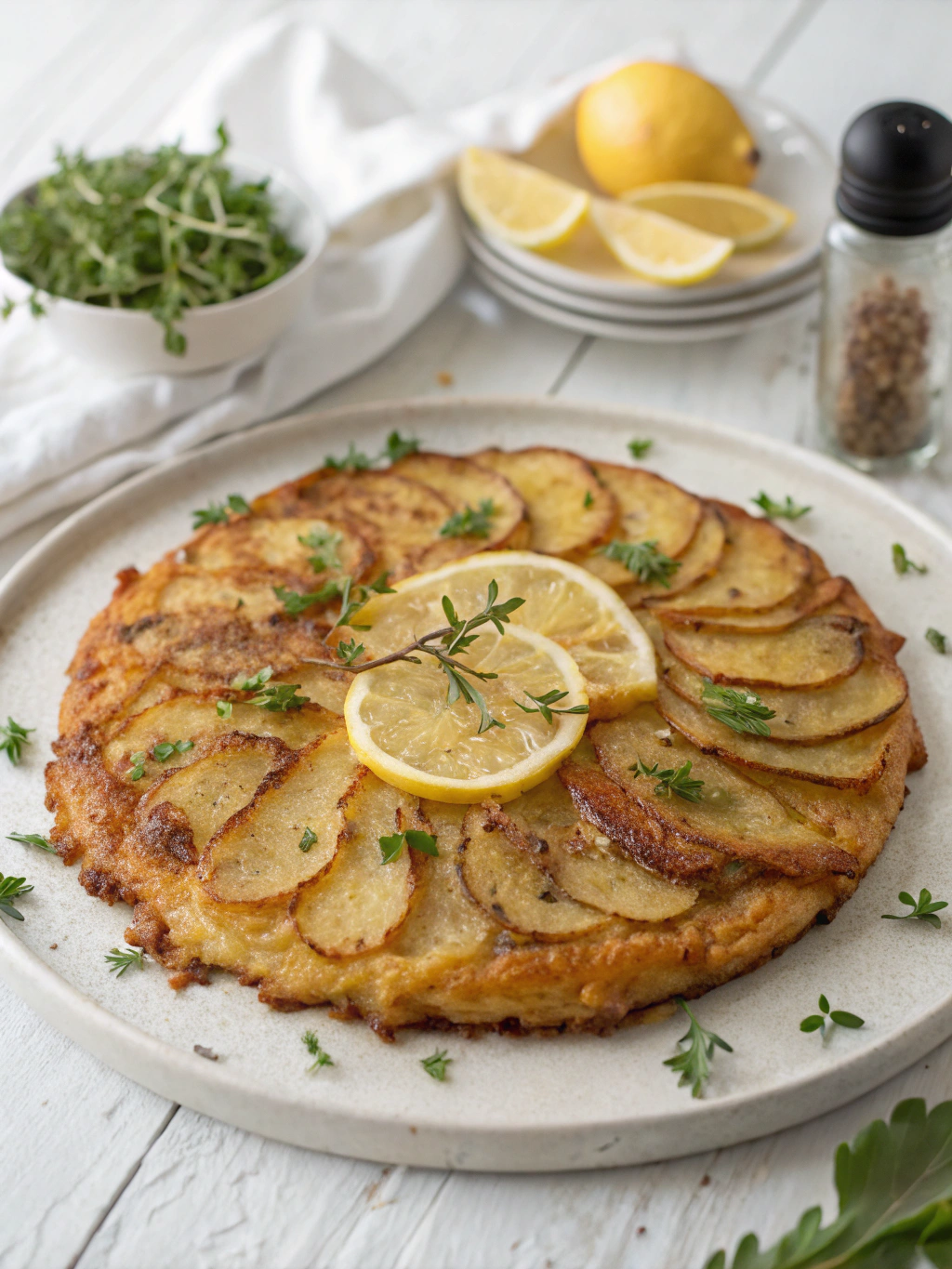 Galette de pommes de terre croustillante