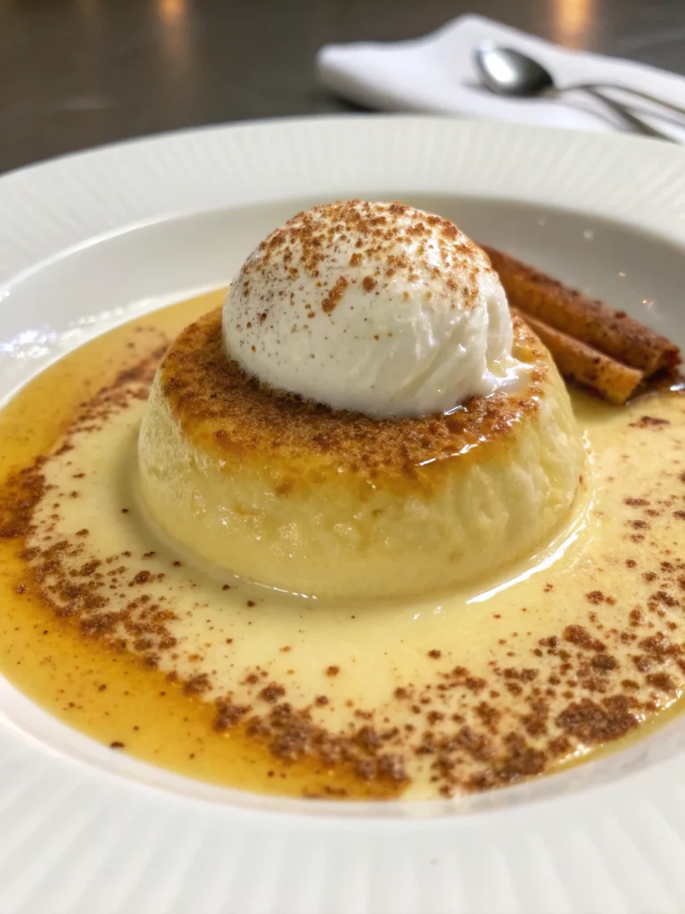 Île flottante à la vanille