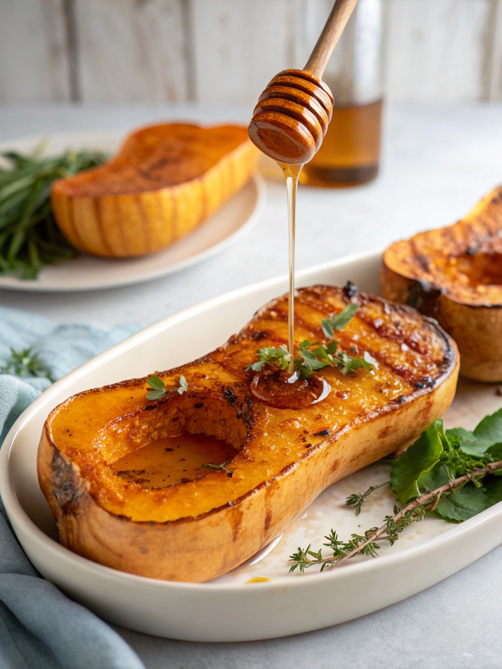 butternut rôti au miel