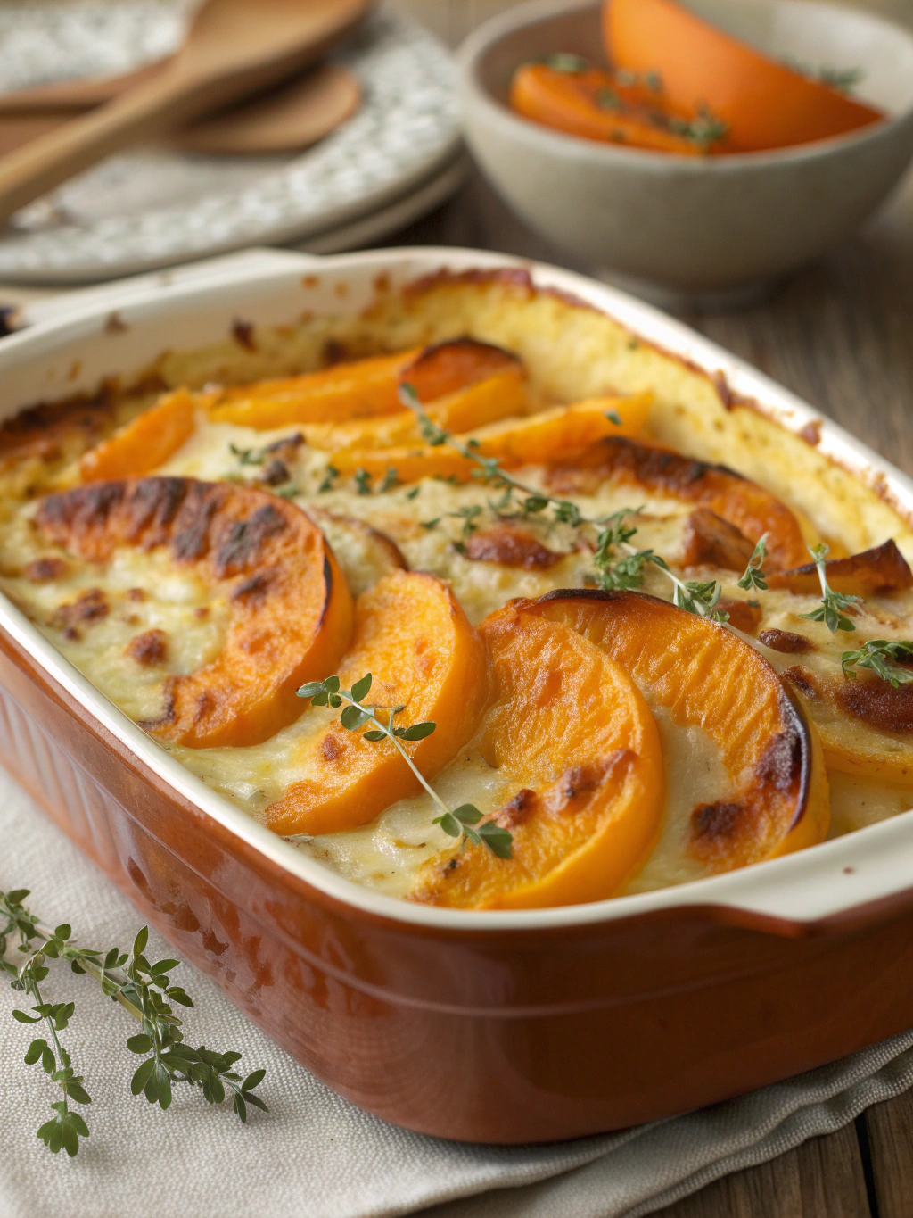 gratin de potiron au fromage