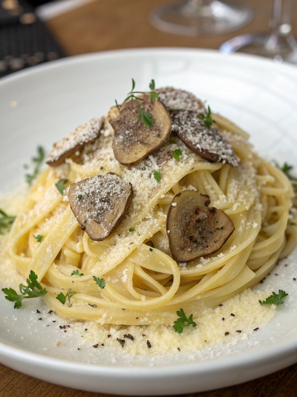 pâtes à la truffe blanche