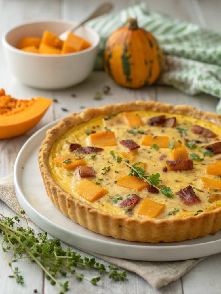 quiche potiron lardons