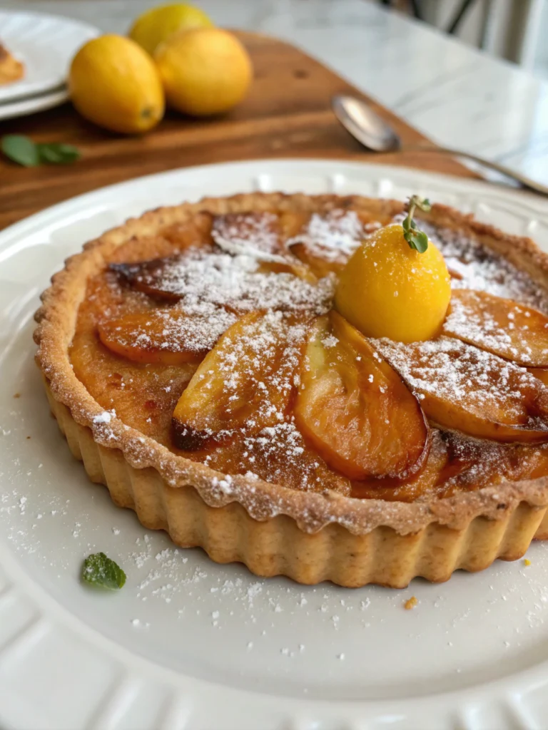 tarte aux coings caramélisés