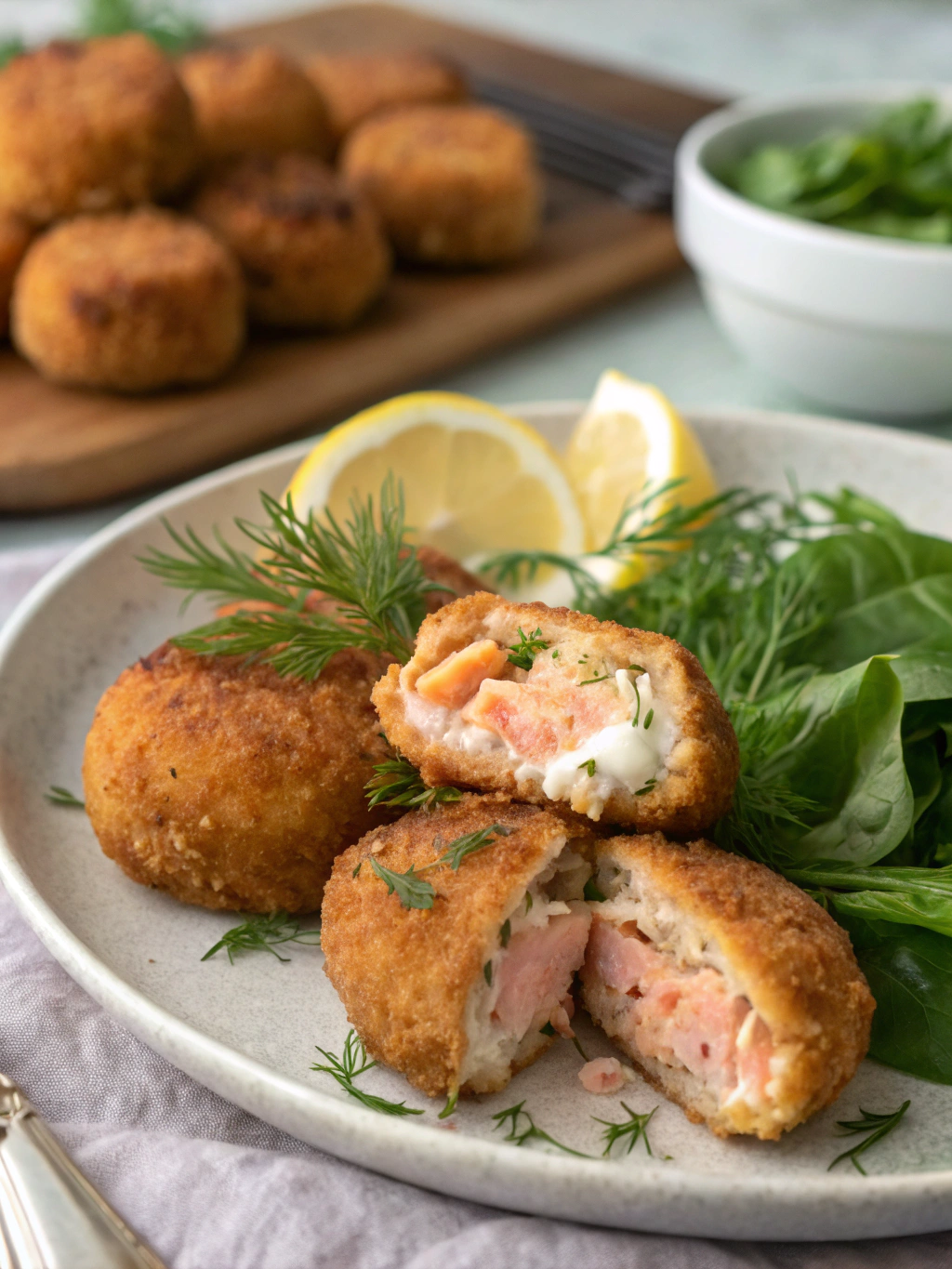 croquettes de saumon au four