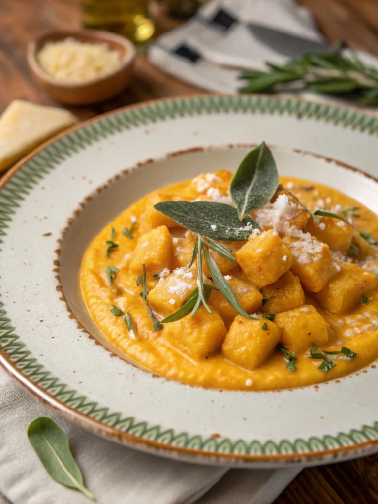 poêlée de gnocchis au potimarron