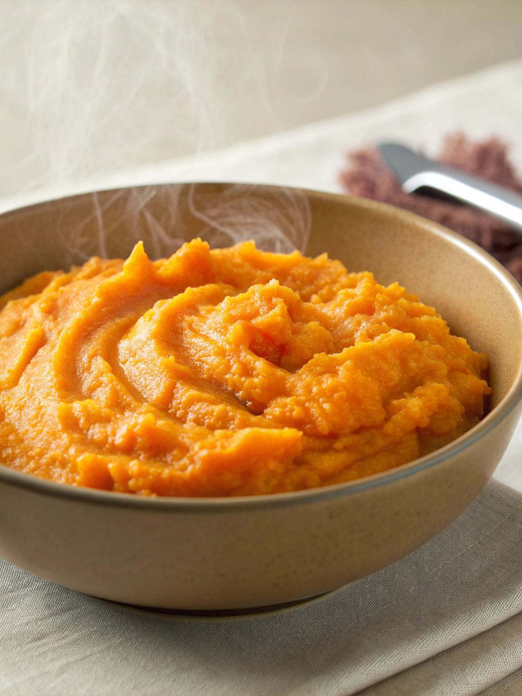 purée de patate douce