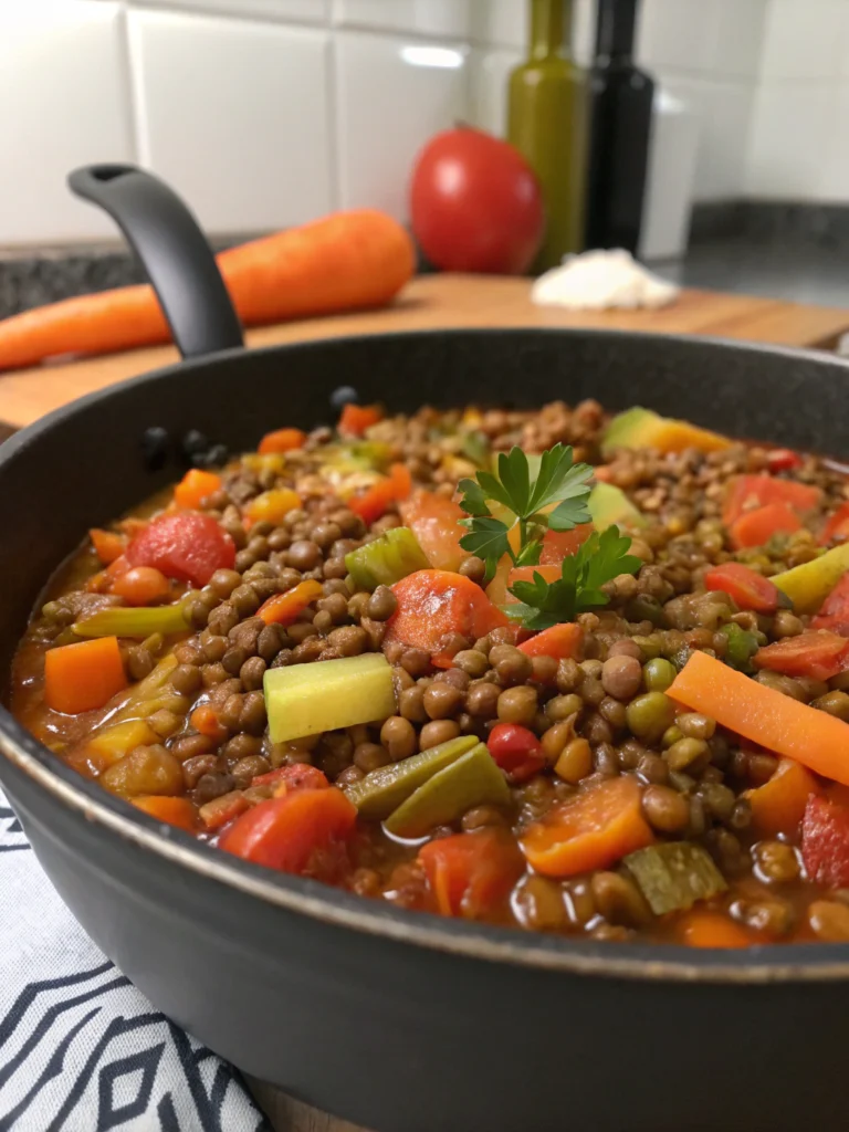 ragoût de lentilles aux légumes