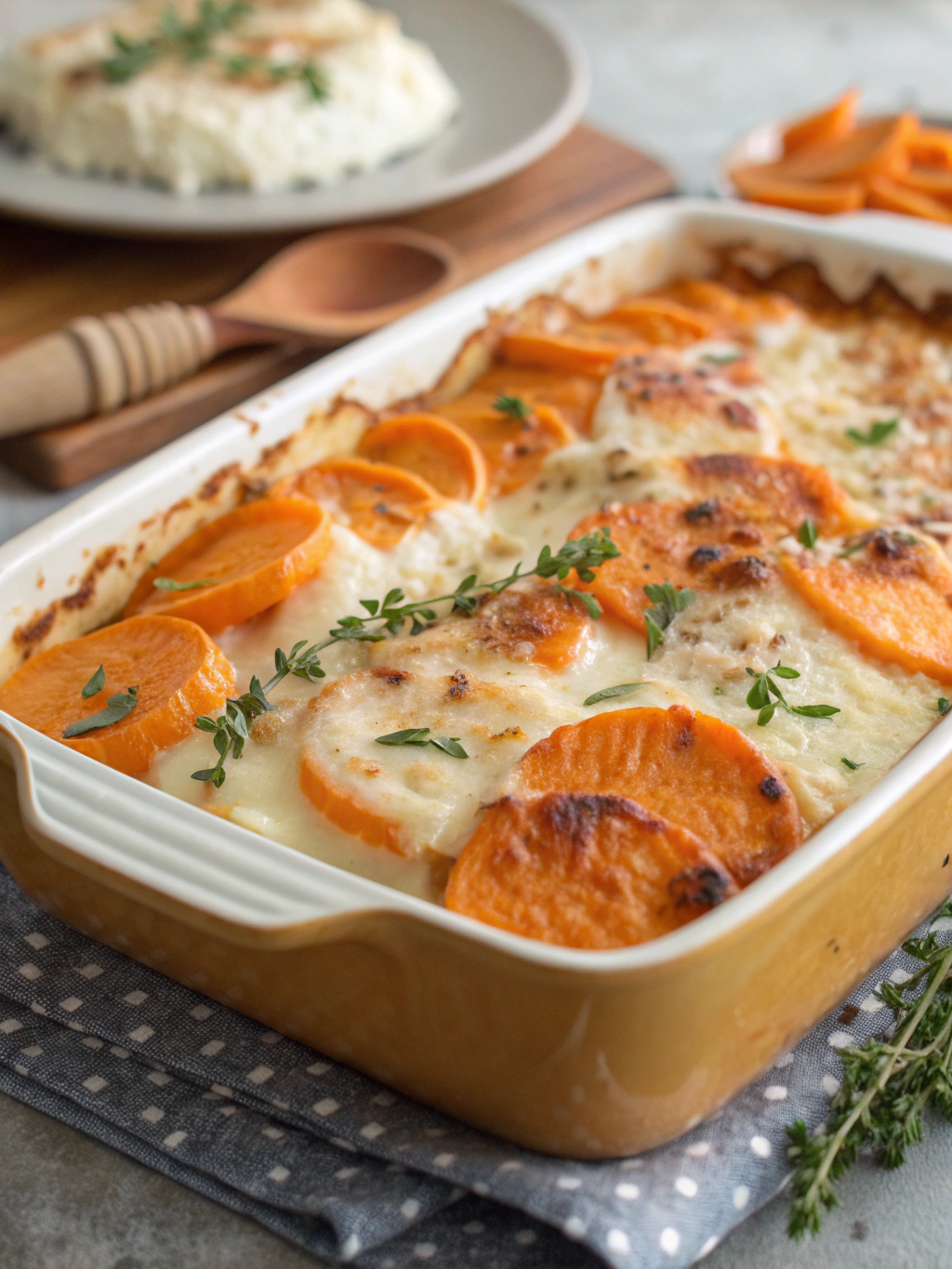 gratin de patates douces