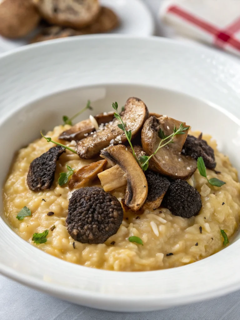 risotto aux champignons et truffe