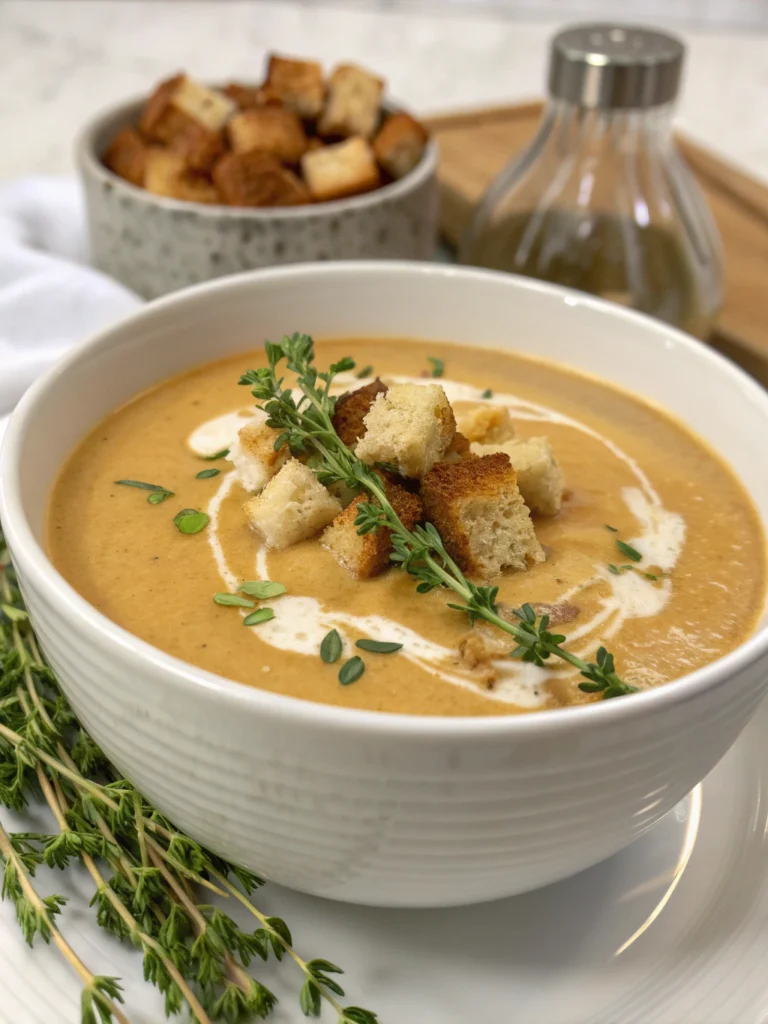 soupe veloutée aux châtaignes