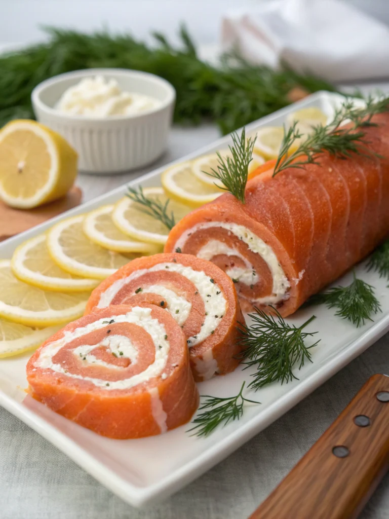 roulé de saumon fumé