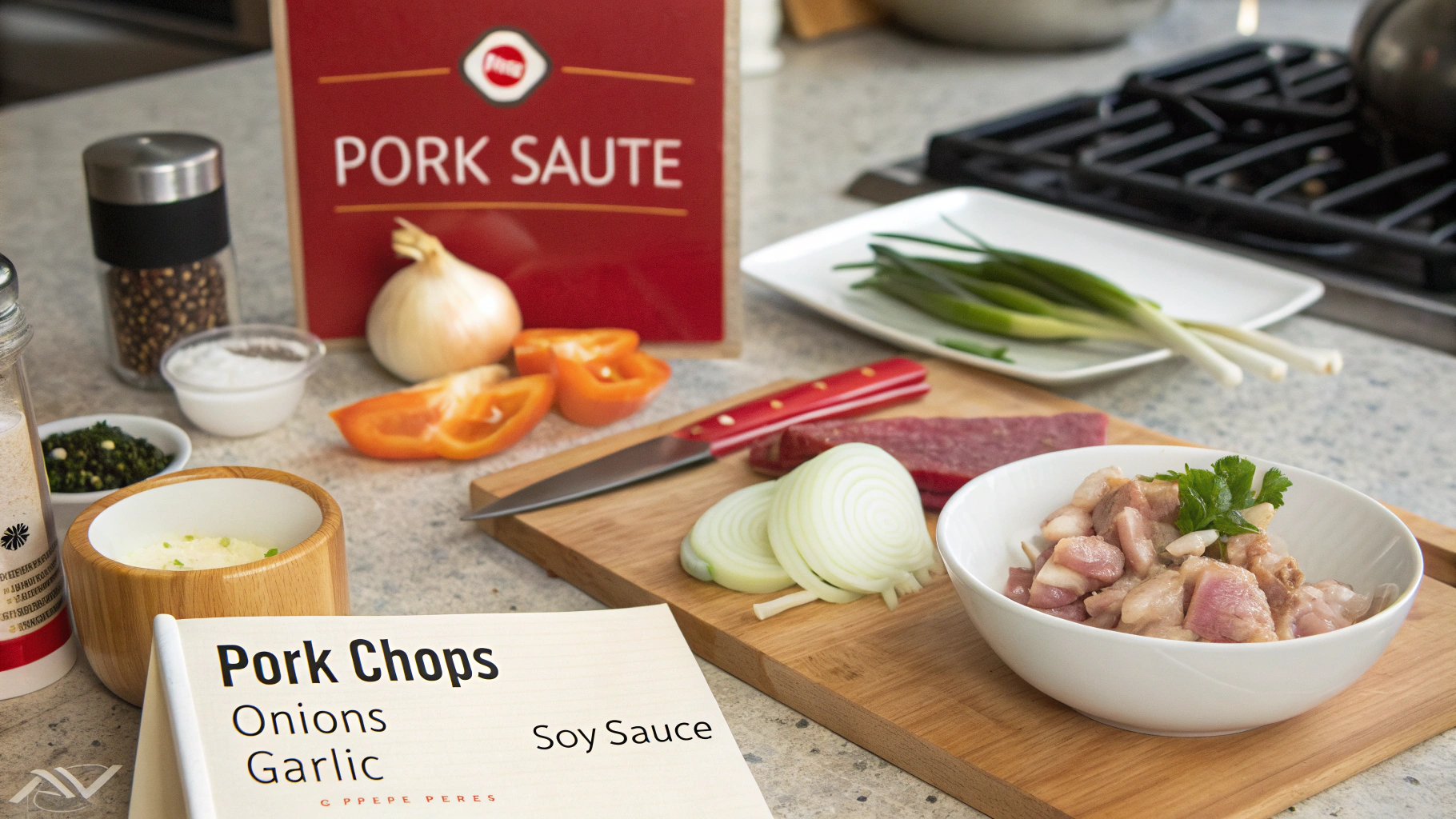 Ingrédients du sauté de porc