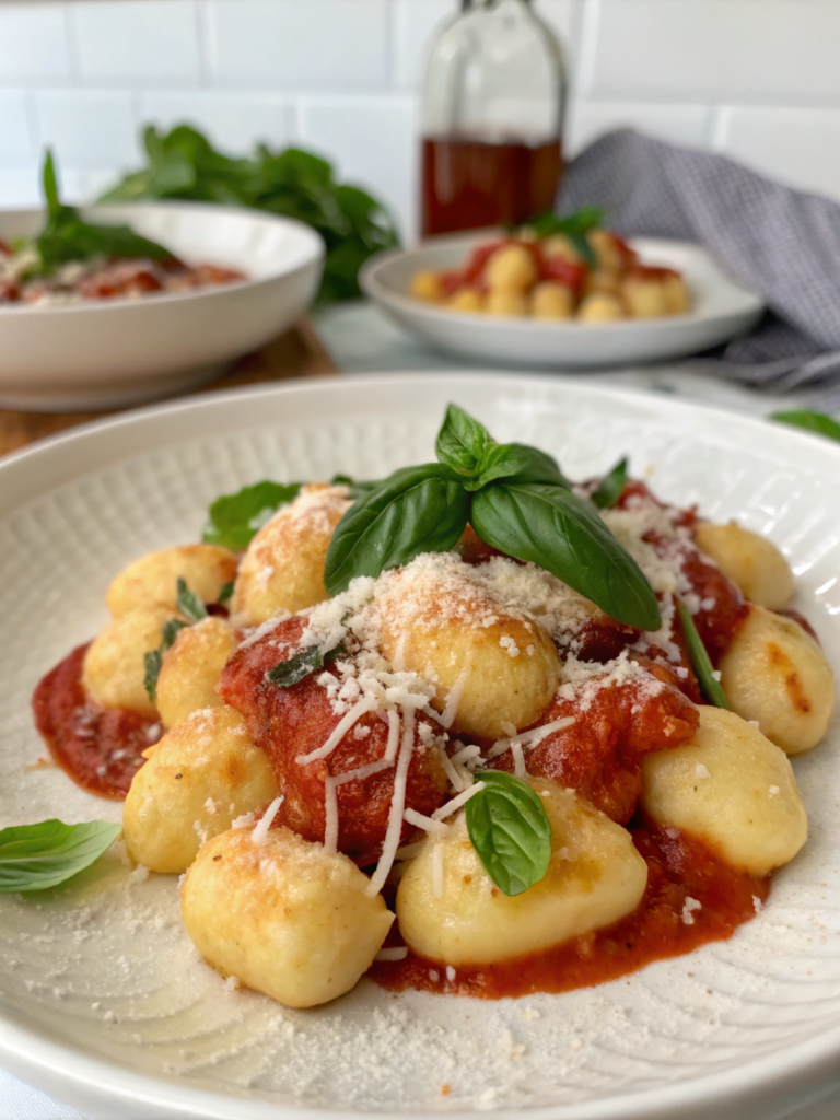 gnocchis maison à la sauce tomate